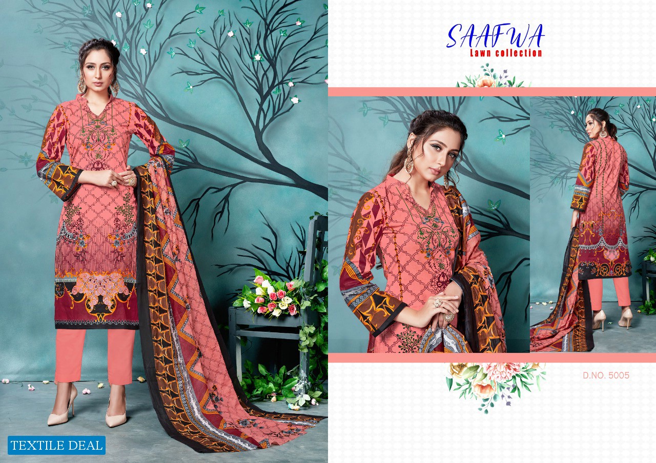 Madahv Saafwa Wholesale Cotton Printed Dress Material