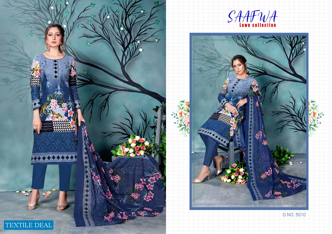 Madahv Saafwa Wholesale Cotton Printed Dress Material