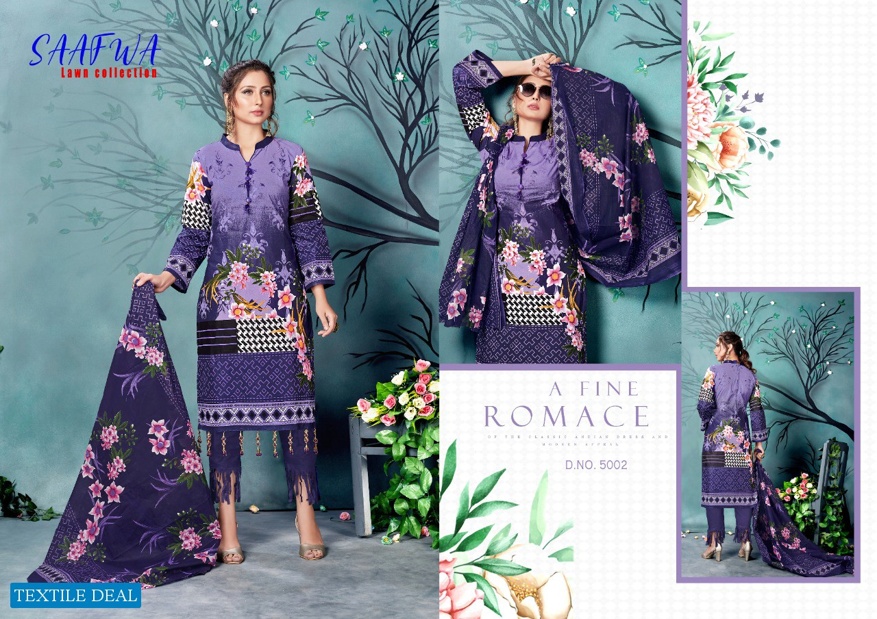 Madahv Saafwa Wholesale Cotton Printed Dress Material