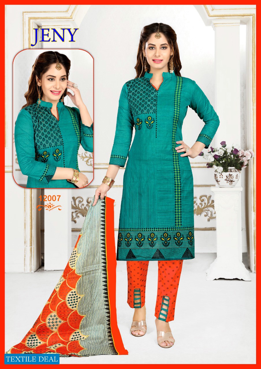Madhav jeny Vol-12 Wholesaler Formal Woman Dress Material