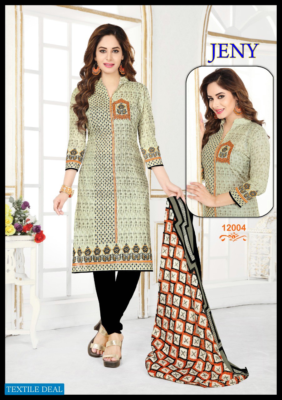 Madhav jeny Vol-12 Wholesaler Formal Woman Dress Material