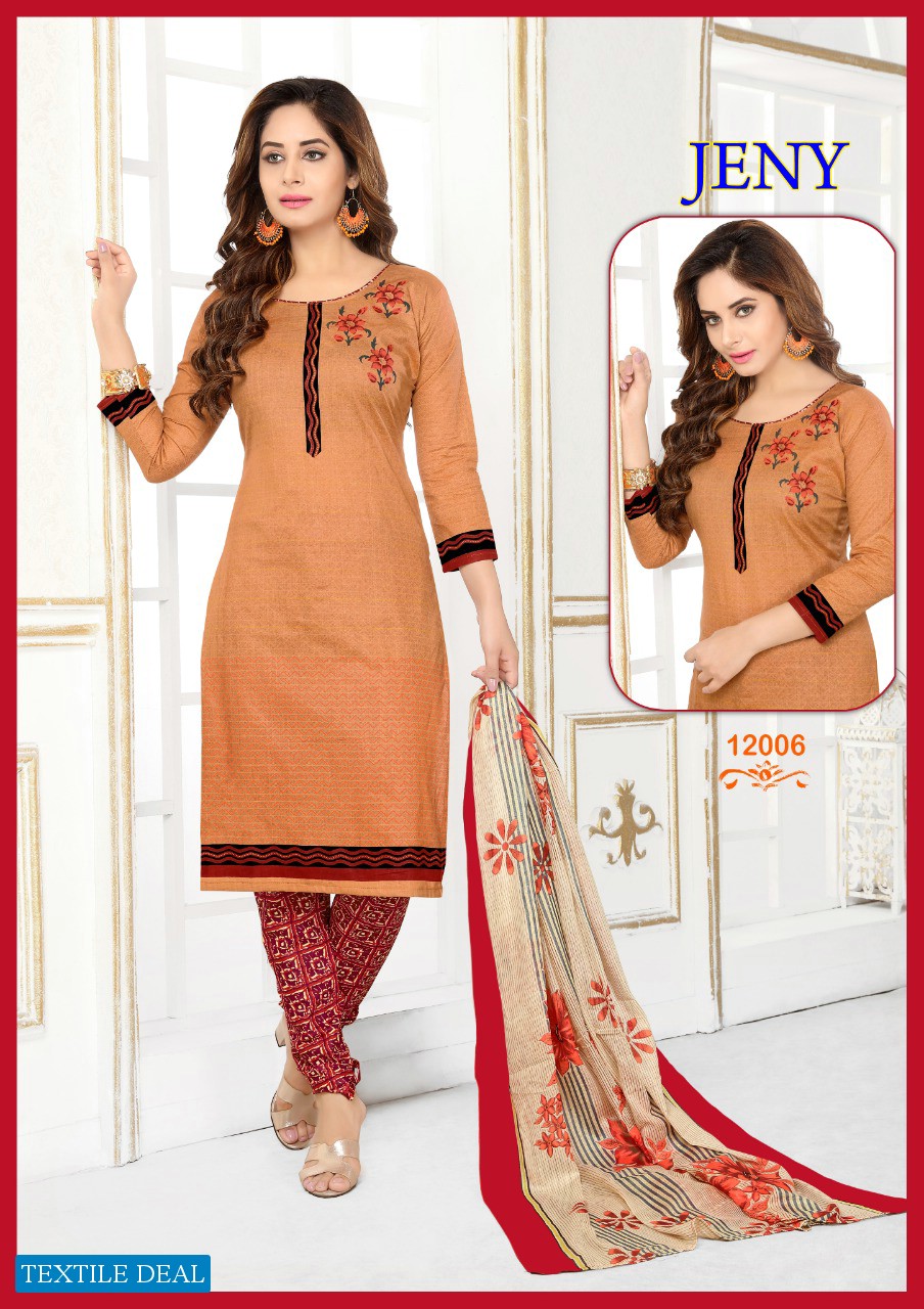 Madhav jeny Vol-12 Wholesaler Formal Woman Dress Material