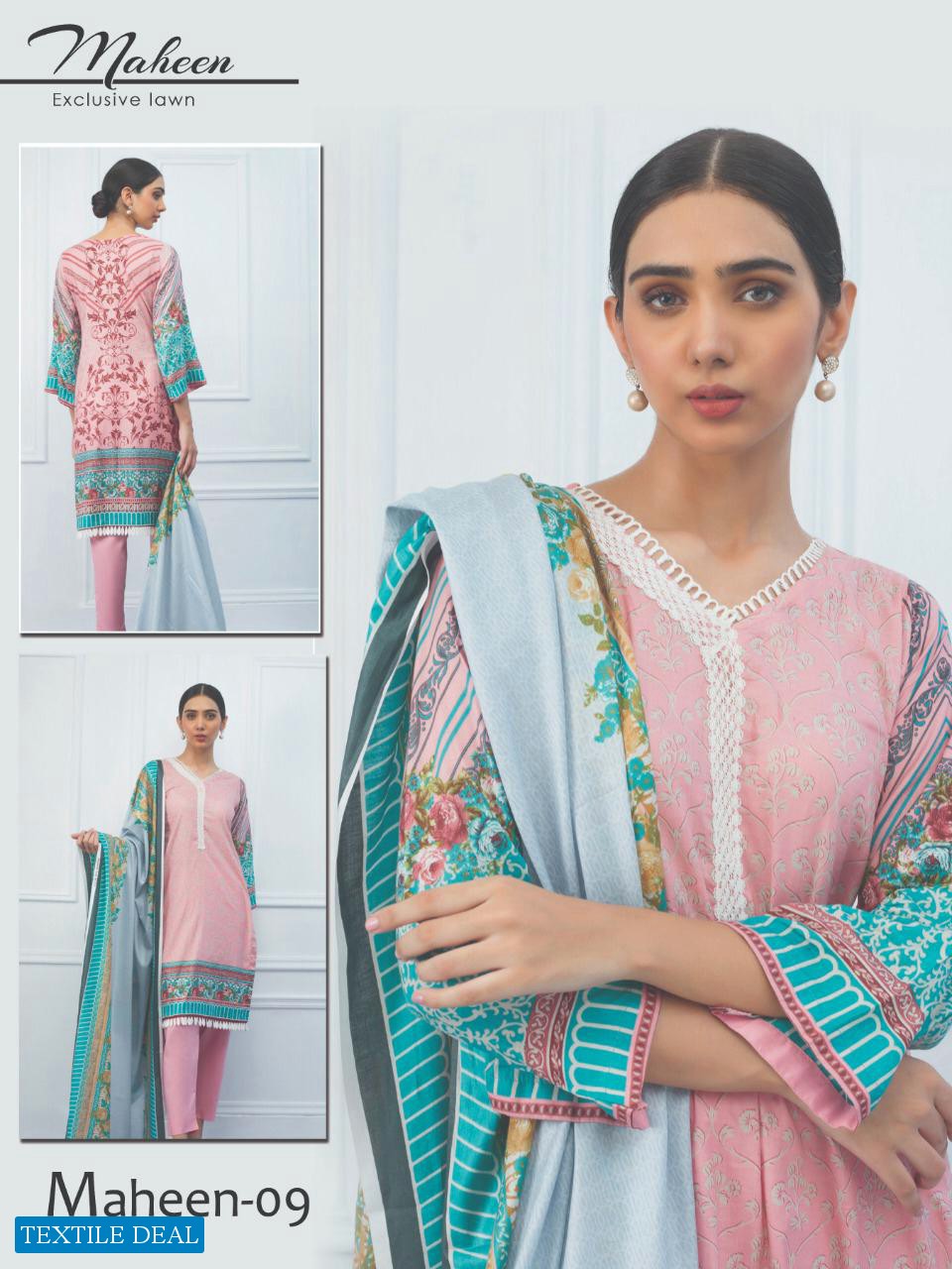 Maheen Printed Lawn Cotton Printed Wholesale lawn Dress Material