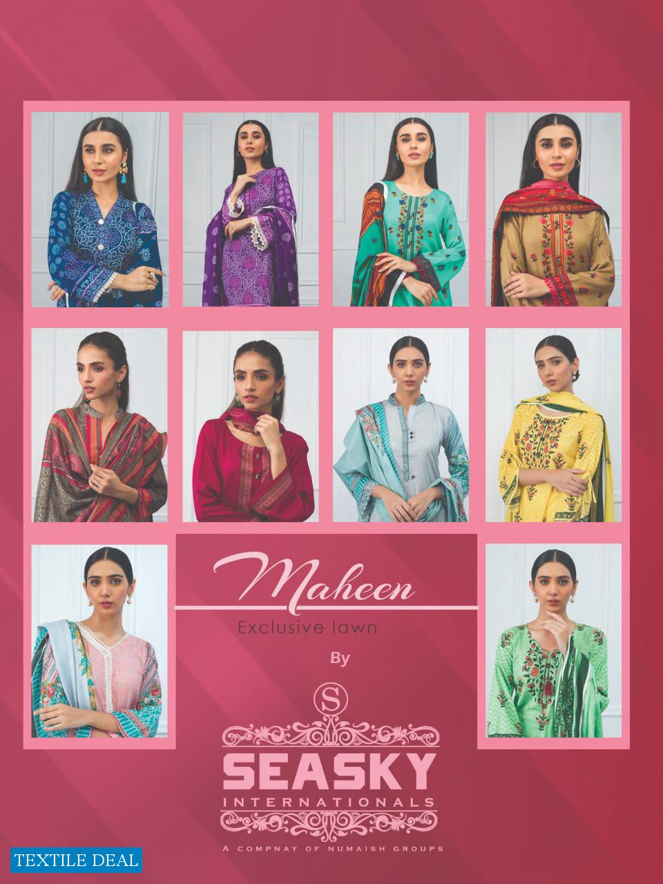 Maheen Printed Lawn Cotton Printed Wholesale lawn Dress Material