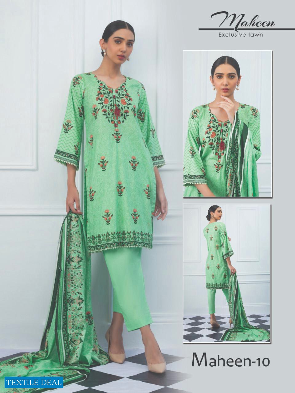 Maheen Printed Lawn Cotton Printed Wholesale lawn Dress Material