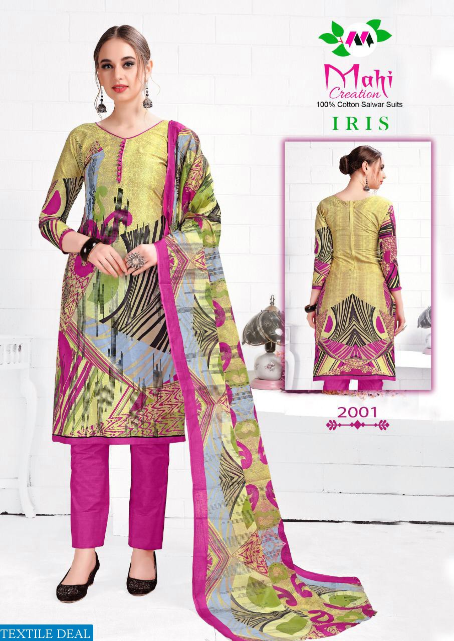 Mahi iris Vol-2 Wholesale Designer Cotton Printed Dress material