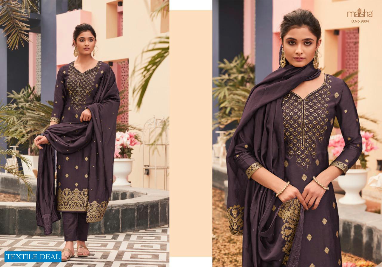 Maisha Ayaat Wholesale Pure Dola Jacquard Festive Dress