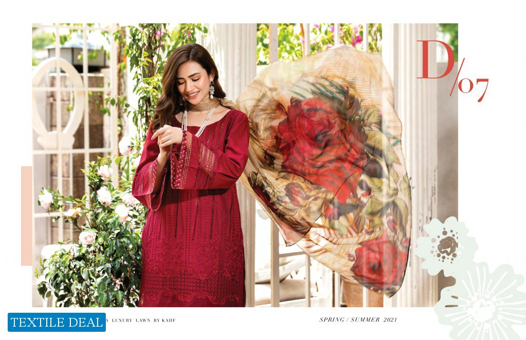 Manara Luxury Lawn By Kahf 2021 Wholesale Branded Pakistani Dress