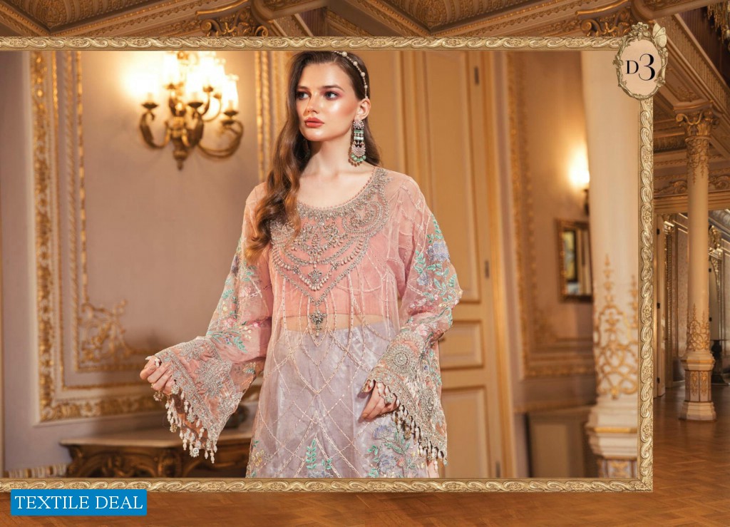 Maria B Mbroidered Chiffon Wholesale Designer Pakistani Salwar Kameez
