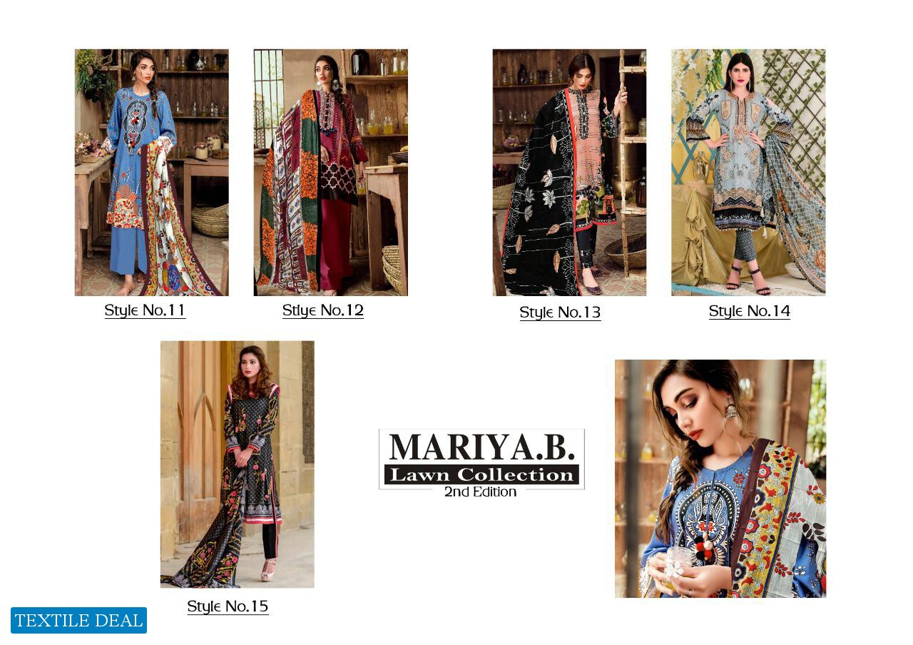 Mariya B Lawn Collection 2nd Edition Wholesale printed Dresses