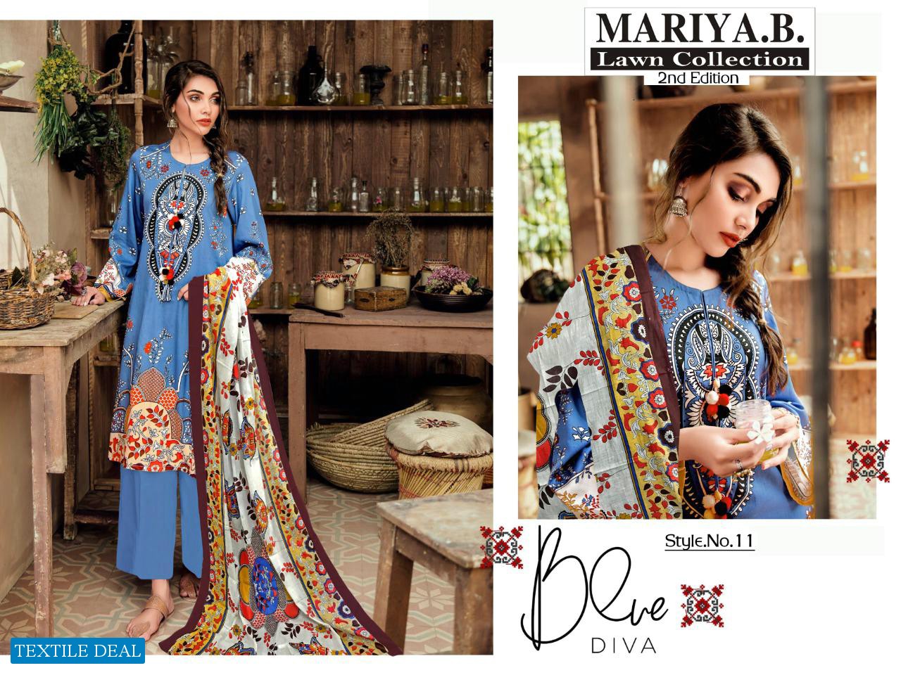 Mariya B Lawn Collection 2nd Edition Wholesale printed Dresses