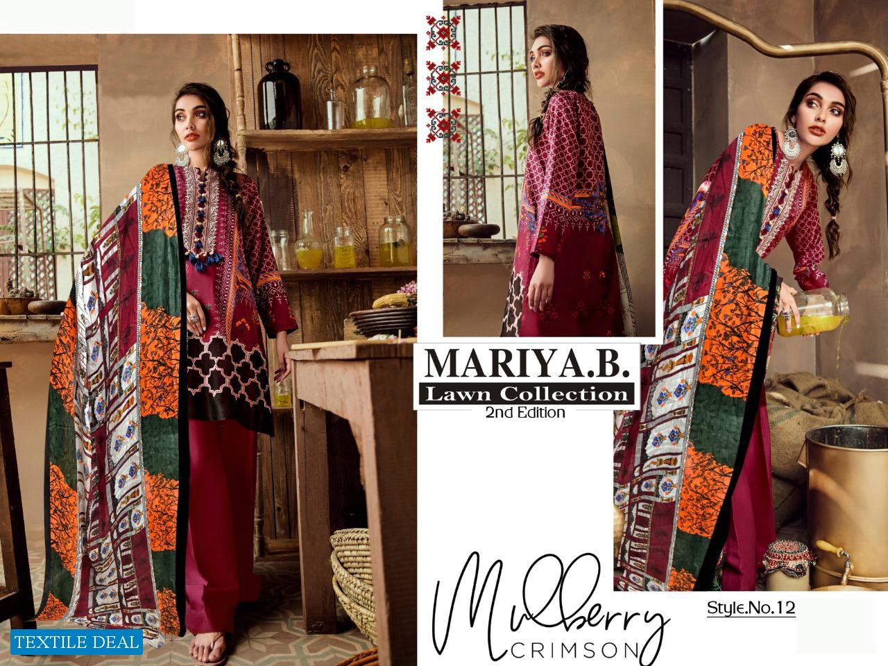 Mariya B Lawn Collection 2nd Edition Wholesale printed Dresses