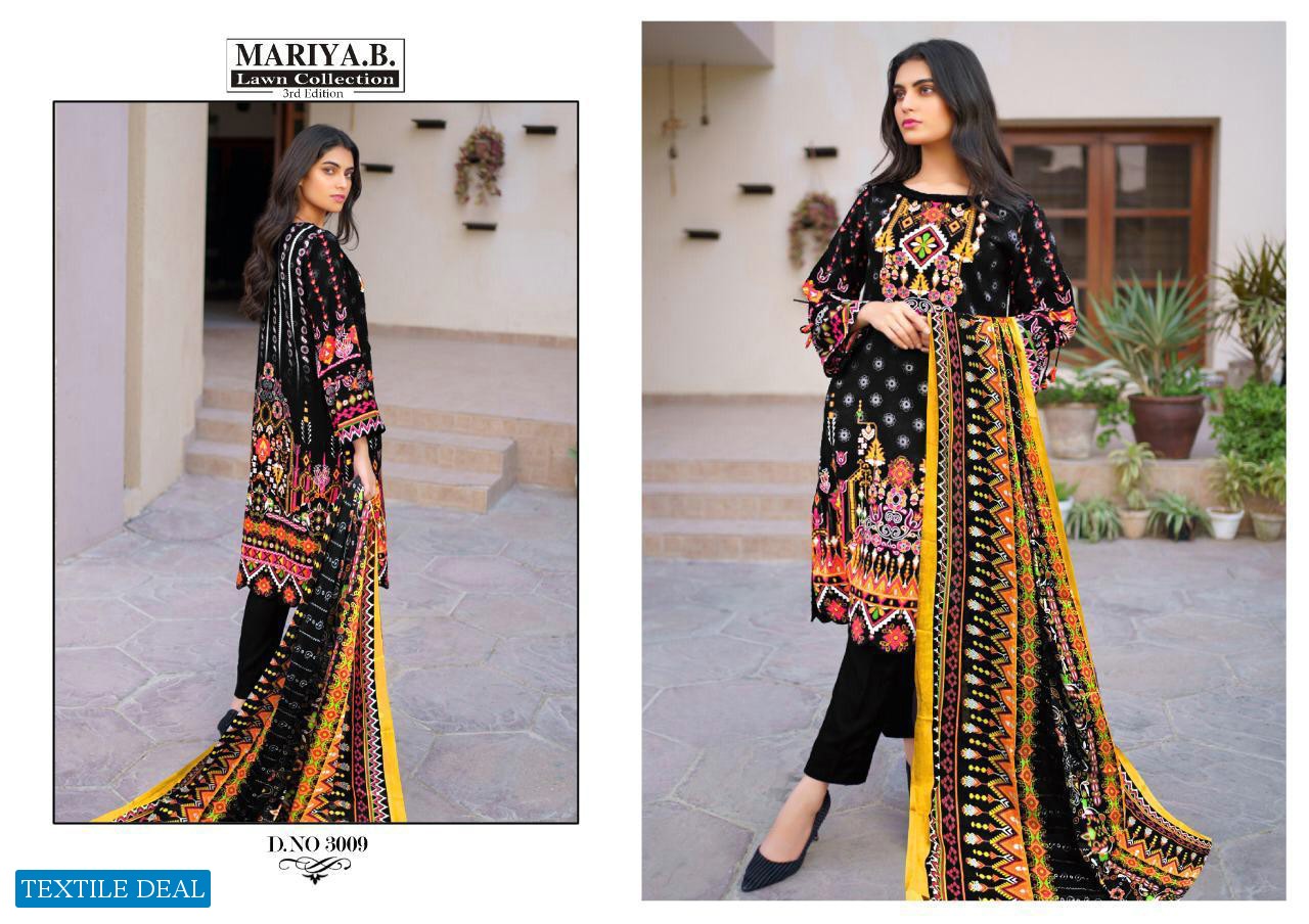 Mariya B lawn Vol-3 Wholesale Printed Dress Material