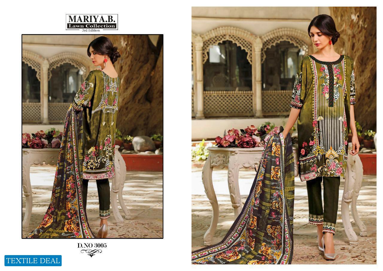 Mariya B lawn Vol-3 Wholesale Printed Dress Material