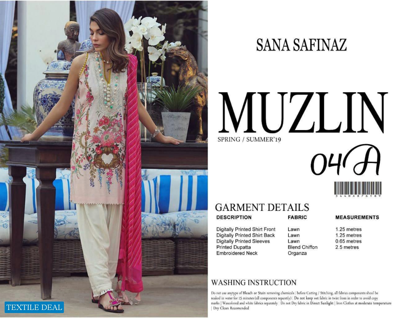 Master Replica Sana Safinaz Muzlin lawn Pakistani Collection