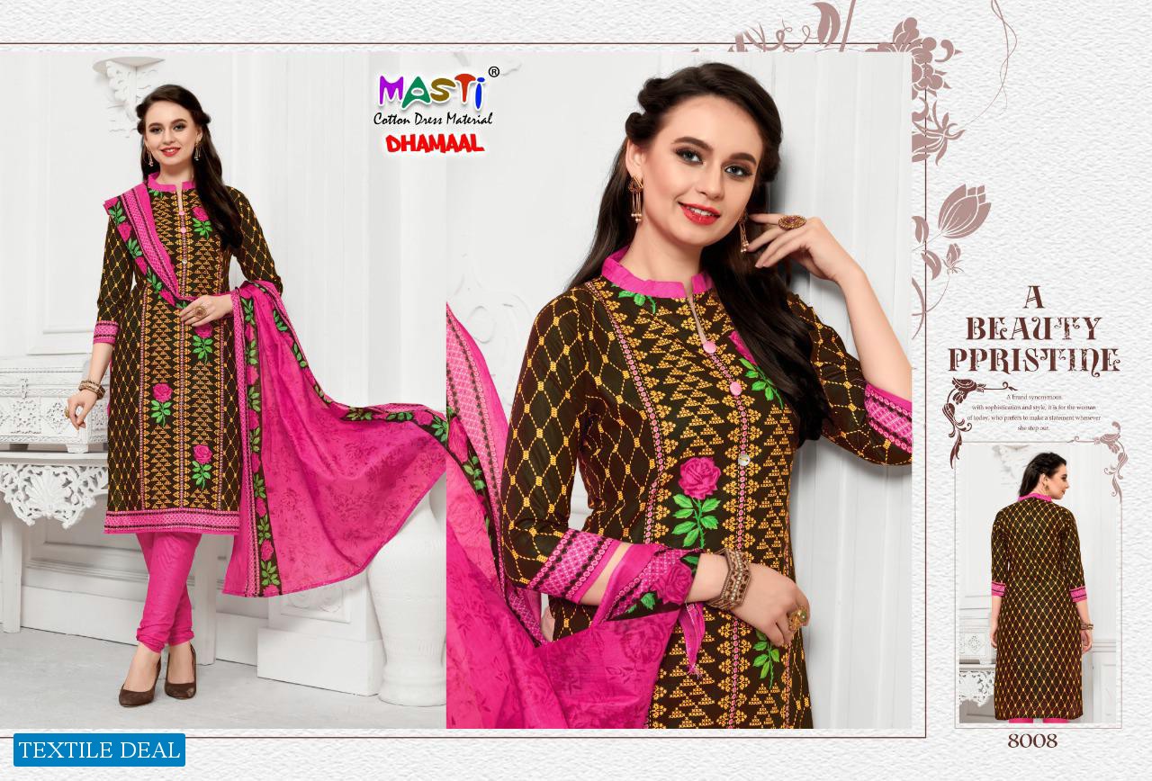 Masti Dhamal Vol-8 Wholesale Cotton Printed Dress material