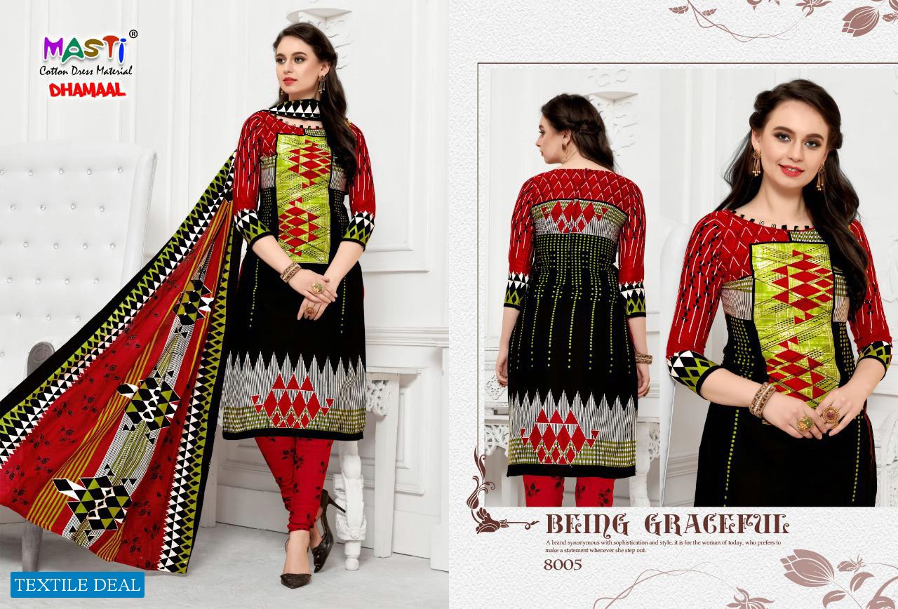 Masti Dhamal Vol-8 Wholesale Cotton Printed Dress material