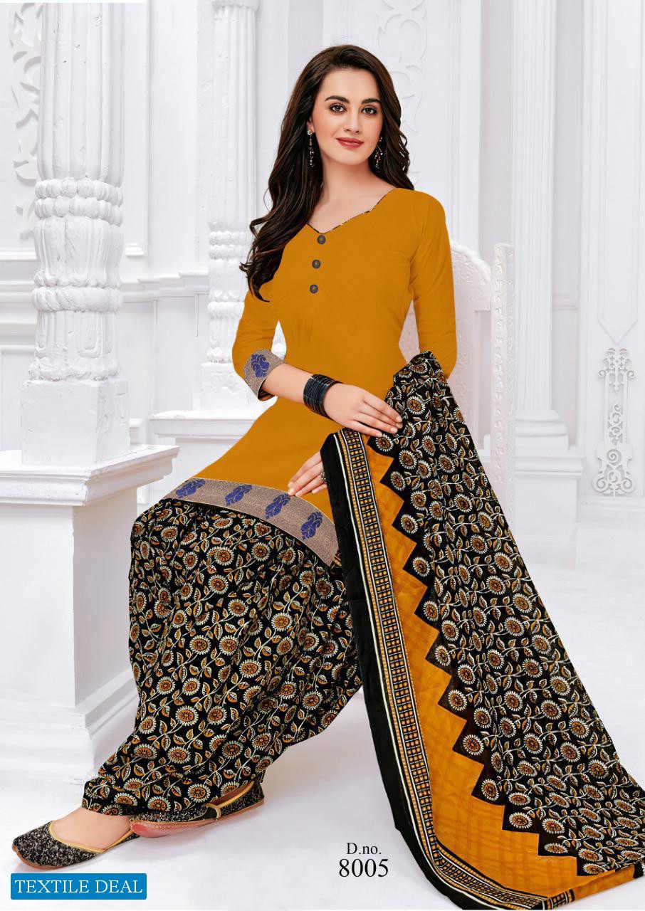 Masti Rangoli Patiyala Vol-8 Wholesale Pure Cotton Dress Material