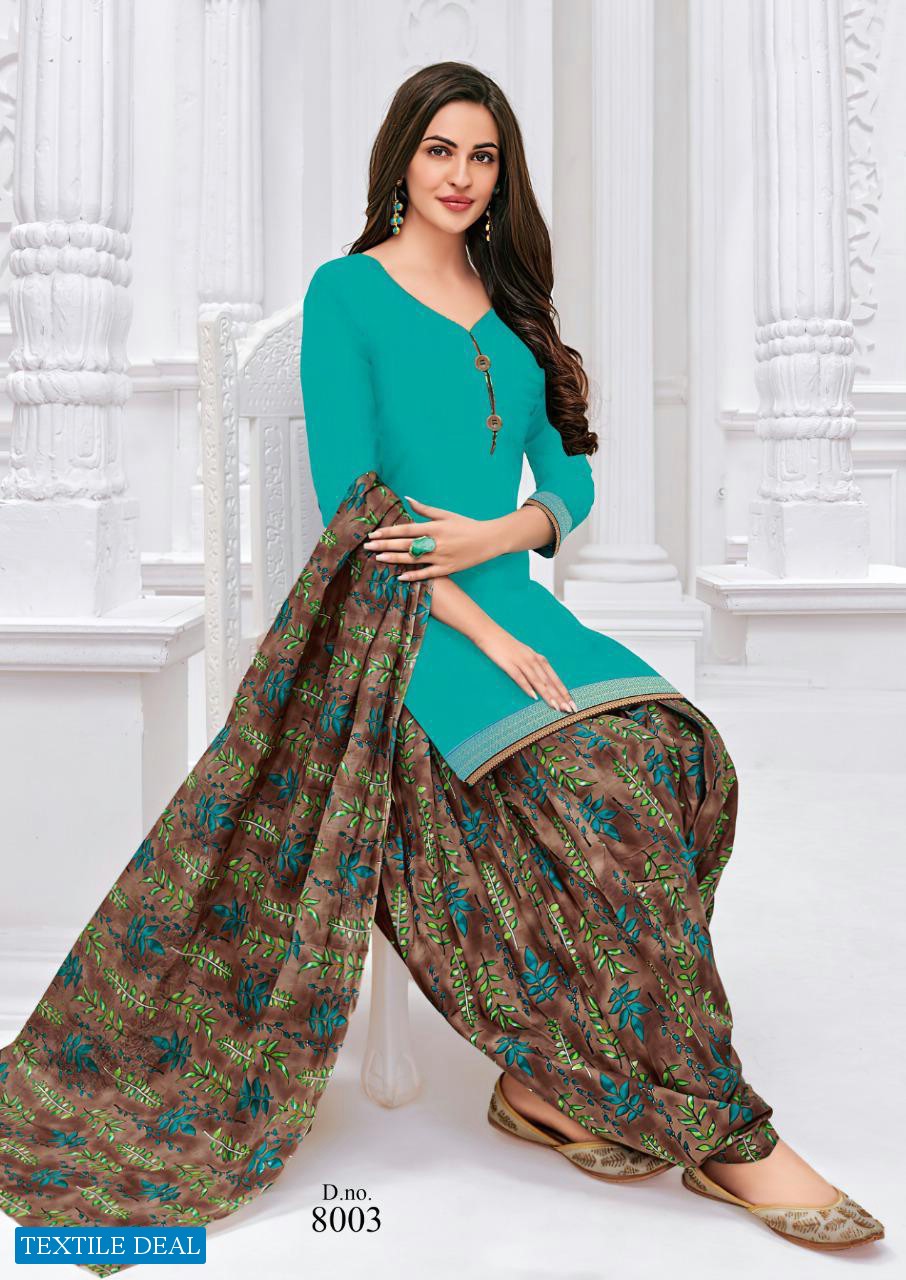 Masti Rangoli Patiyala Vol-8 Wholesale Pure Cotton Dress Material