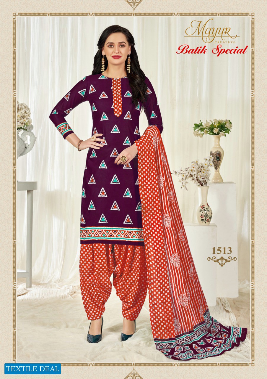 Mayur Batik Special Vol-15 Wholesale Cotton Printed Dress Material