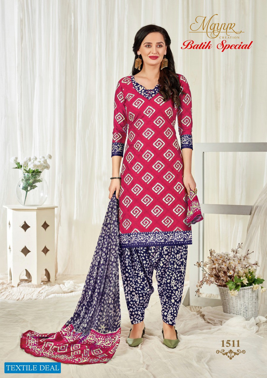 Mayur Batik Special Vol-15 Wholesale Cotton Printed Dress Material