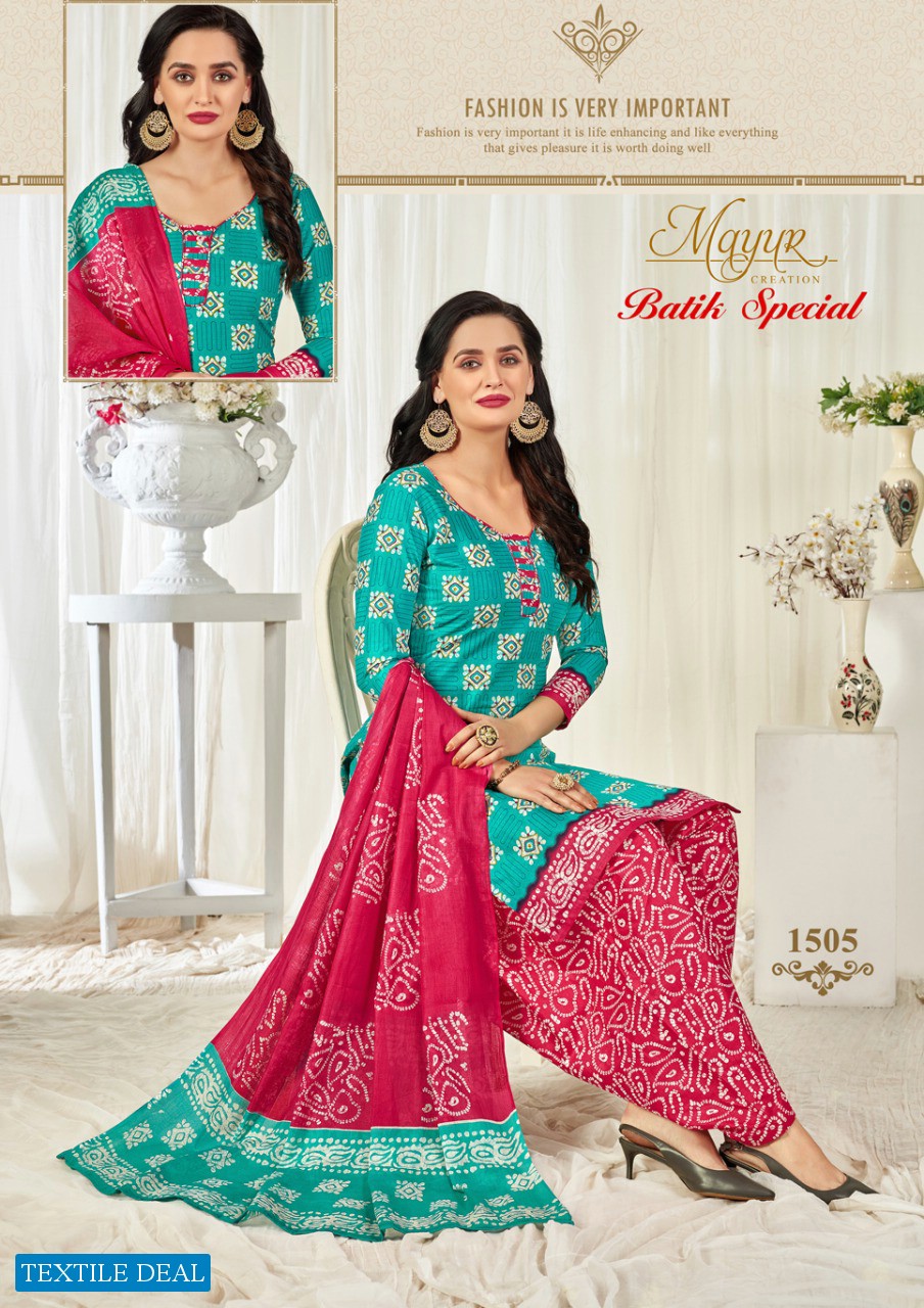 Mayur Batik Special Vol-15 Wholesale Cotton Printed Dress Material