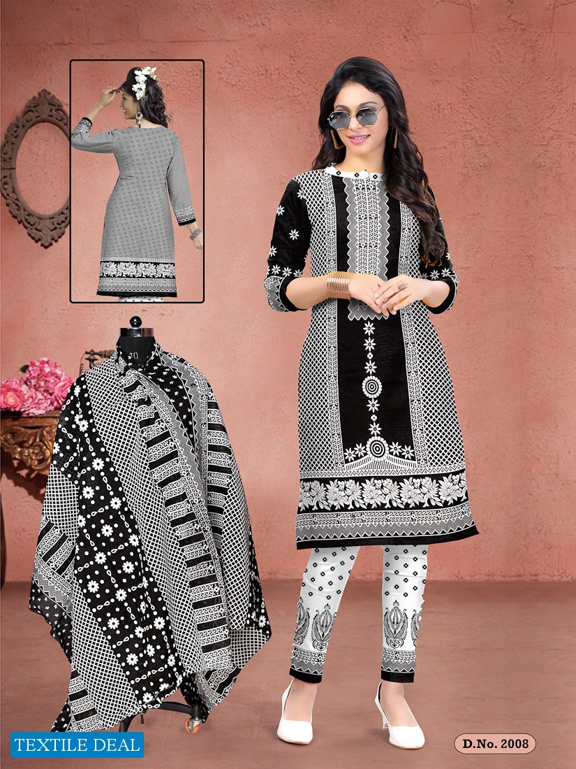 Meenaxi Black Queen Wholesale Cotton Dress Material