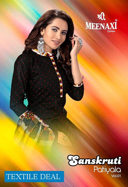 Meenaxi Sanskriti Patiyala Wholesale Cotton Stitched Dress