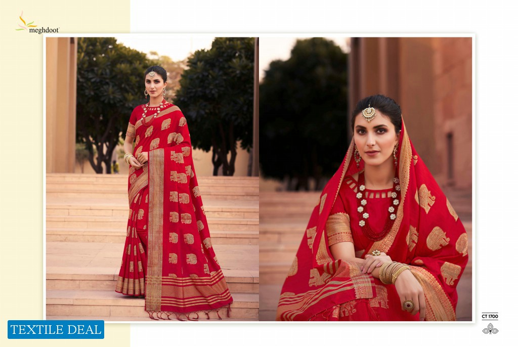 Meghdoot Kinari Wholesale Silk Based Indian Sarees