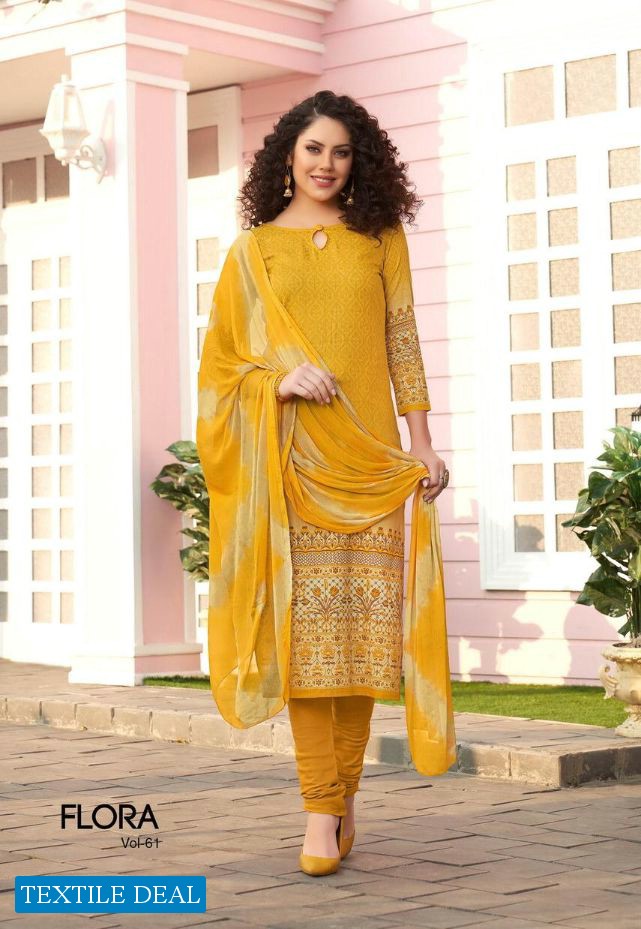 Mehta Flora vol-61 Wholesaler Printed Dress Material
