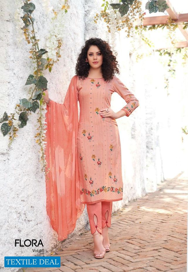 Mehta Flora vol-61 Wholesaler Printed Dress Material