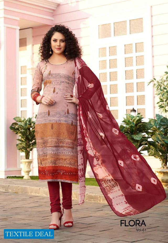 Mehta Flora vol-61 Wholesaler Printed Dress Material