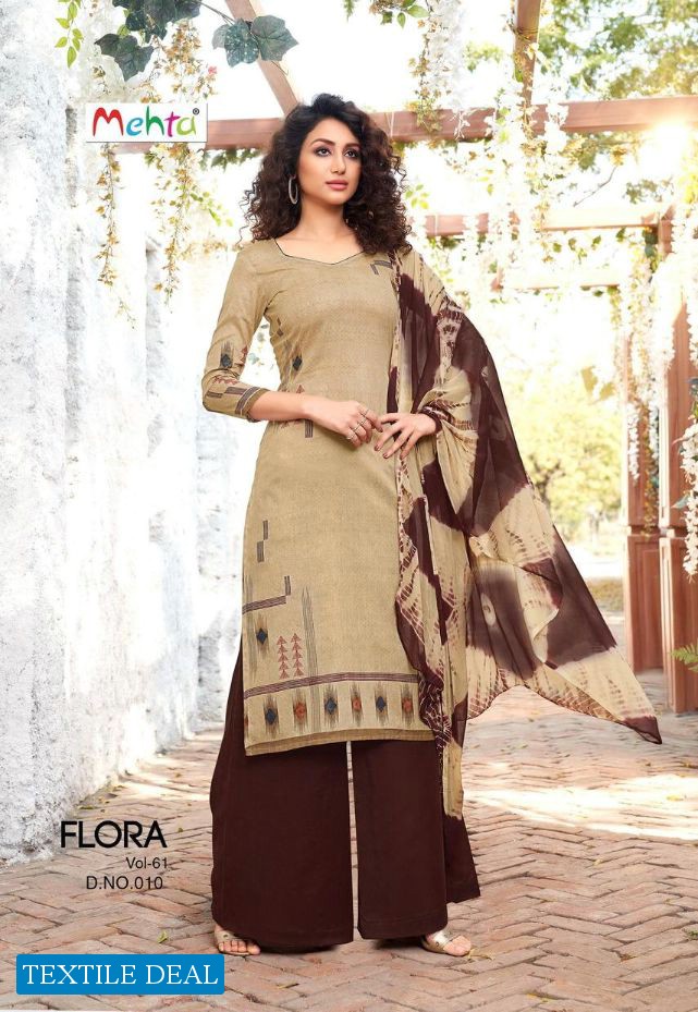 Mehta Flora vol-61 Wholesaler Printed Dress Material