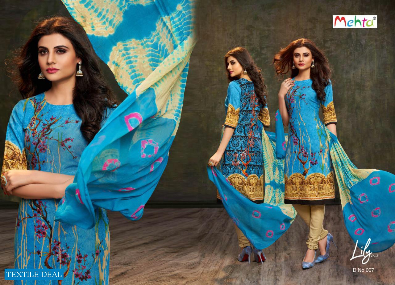 Mehta Lily vol-3 Wholesale Dress Material