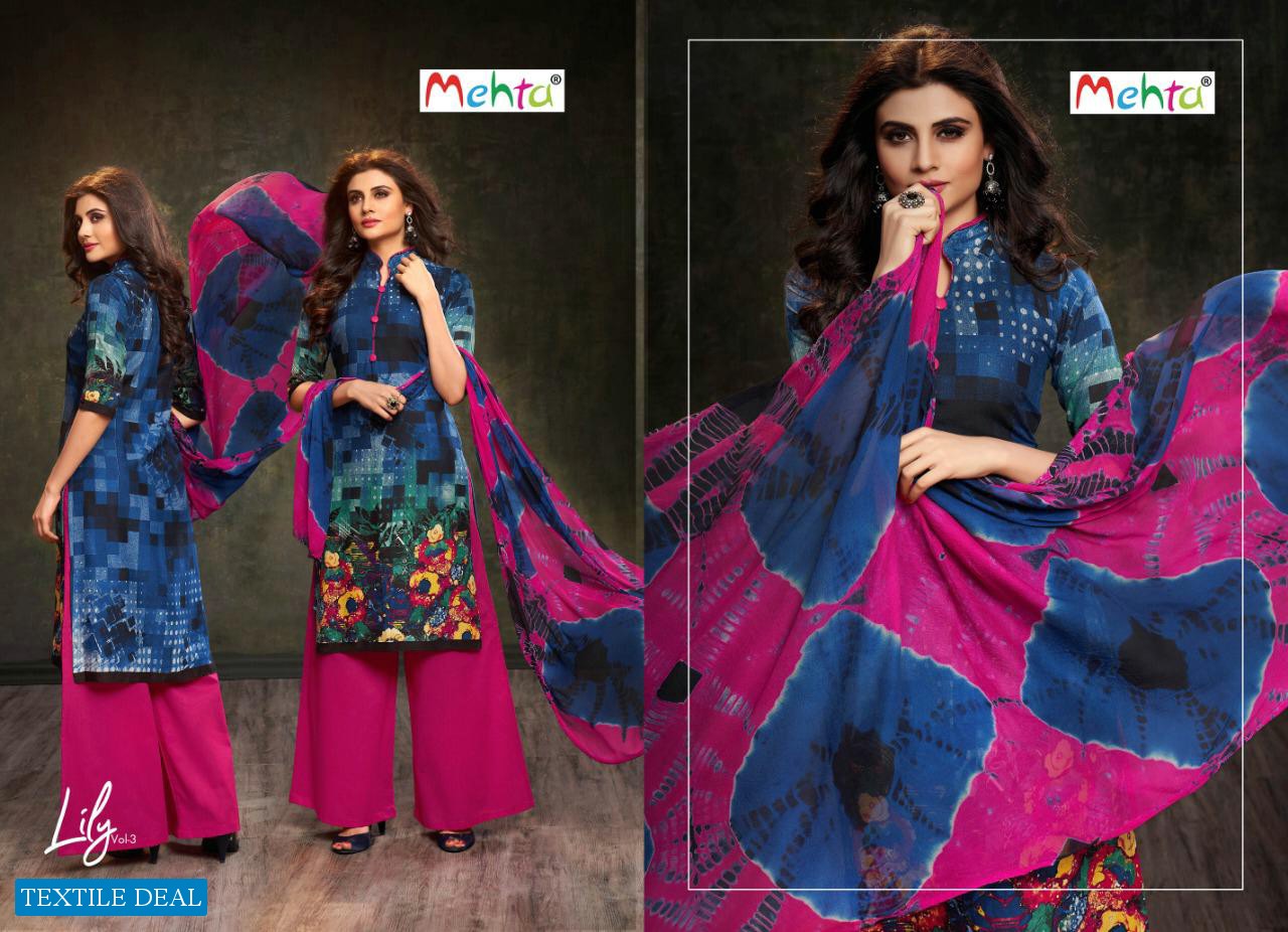 Mehta Lily vol-3 Wholesale Dress Material