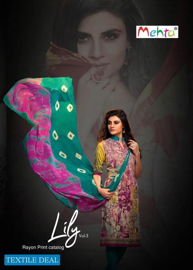 Mehta Lily vol-3 Wholesale Dress Material