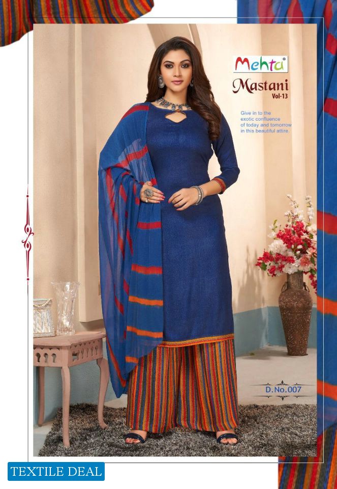 Mehta Mastani Patiyala Vol-13 Wholesale Printed Dress Material