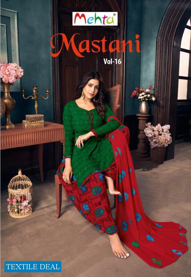Mehta Mastani Vol-16 Wholesale Indian Printed Dress Material