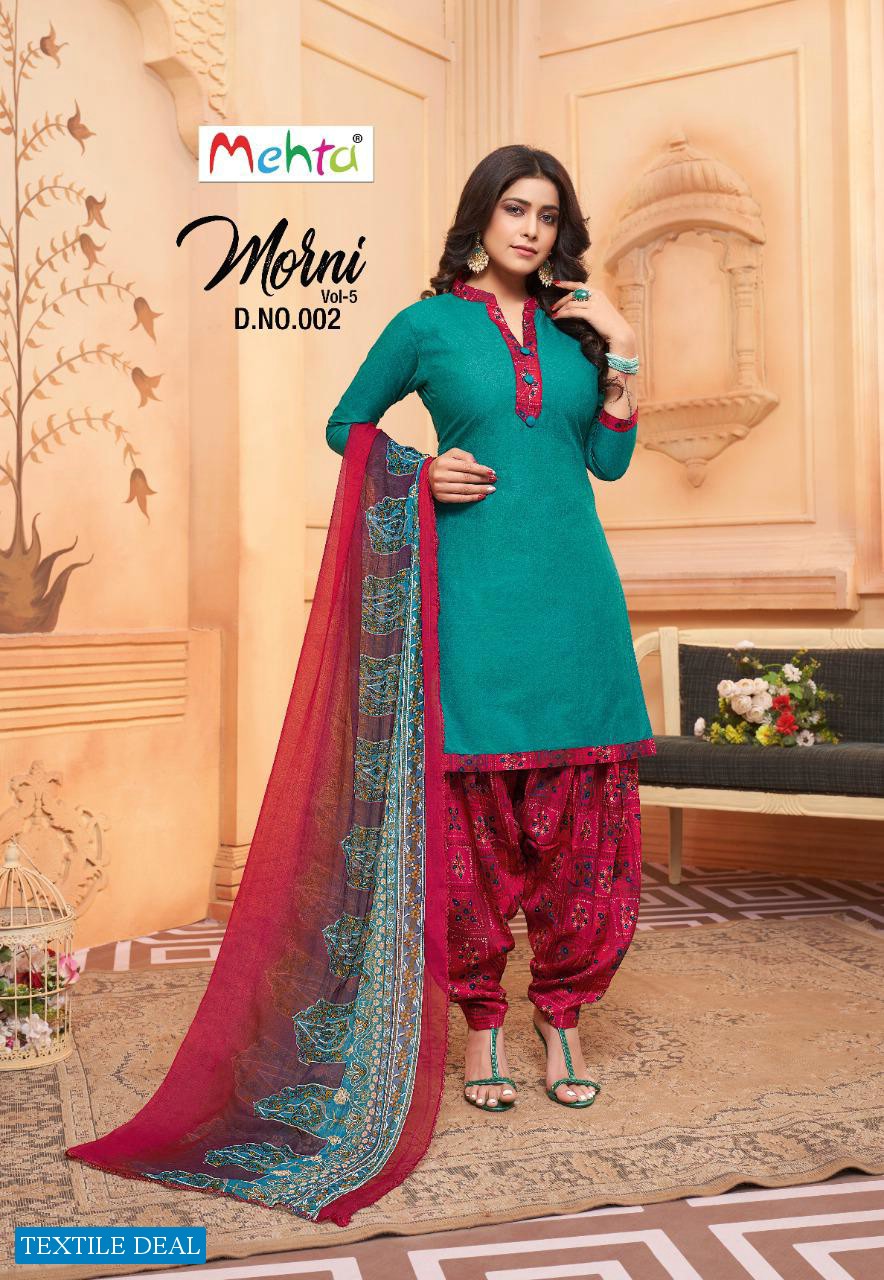 Mehta Morni Patiyala Vol-5 Wholesale Dress Material