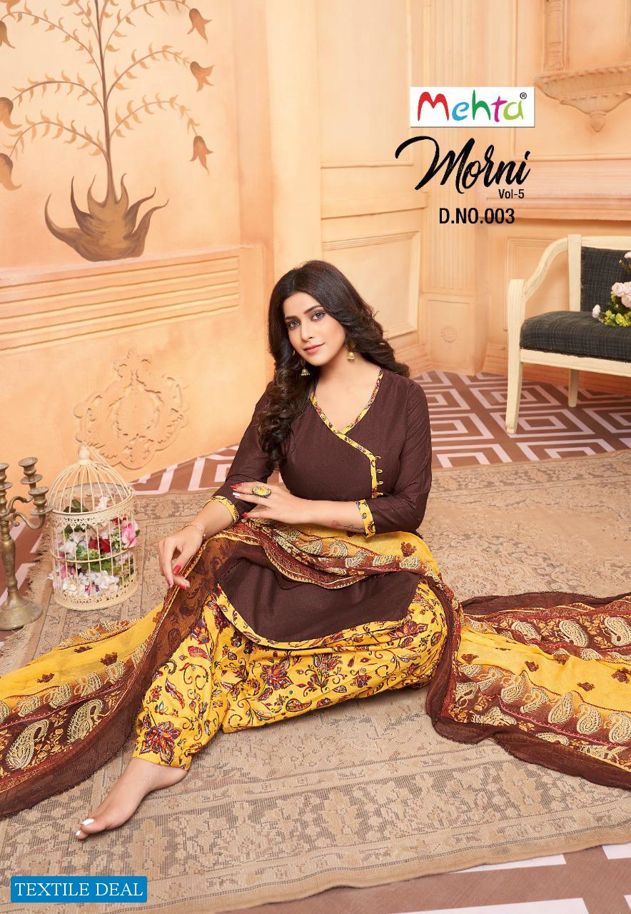 Mehta Morni Patiyala Vol-5 Wholesale Dress Material