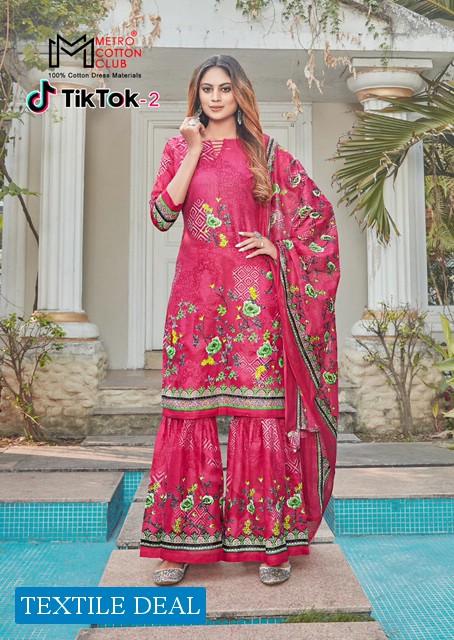Metro Cotton Club Tik Tok Vol-2 Wholesale Dress Material