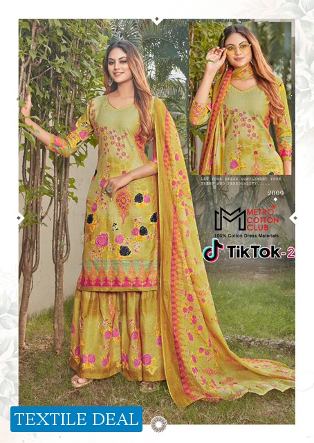 Metro Cotton Club Tik Tok Vol-2 Wholesale Dress Material
