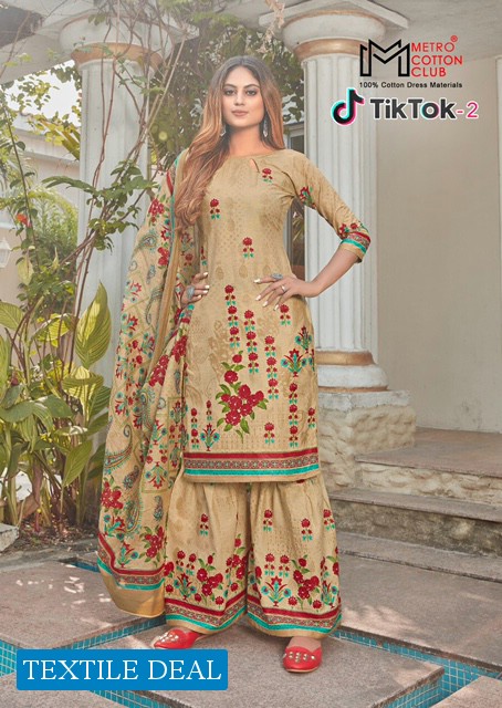 Metro Cotton Club Tik Tok Vol-2 Wholesale Dress Material