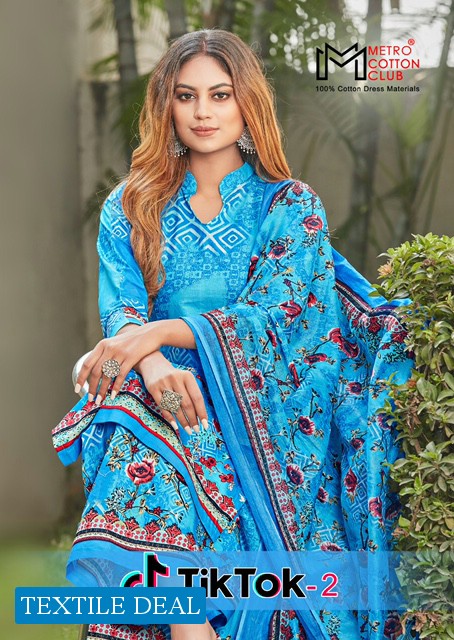 Metro Cotton Club Tik Tok Vol-2 Wholesale Dress Material