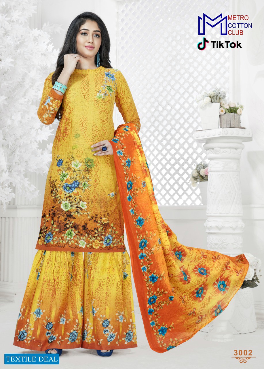 Metro Cotton Club Tik Tok Vol-3 Wholesale Dress Material