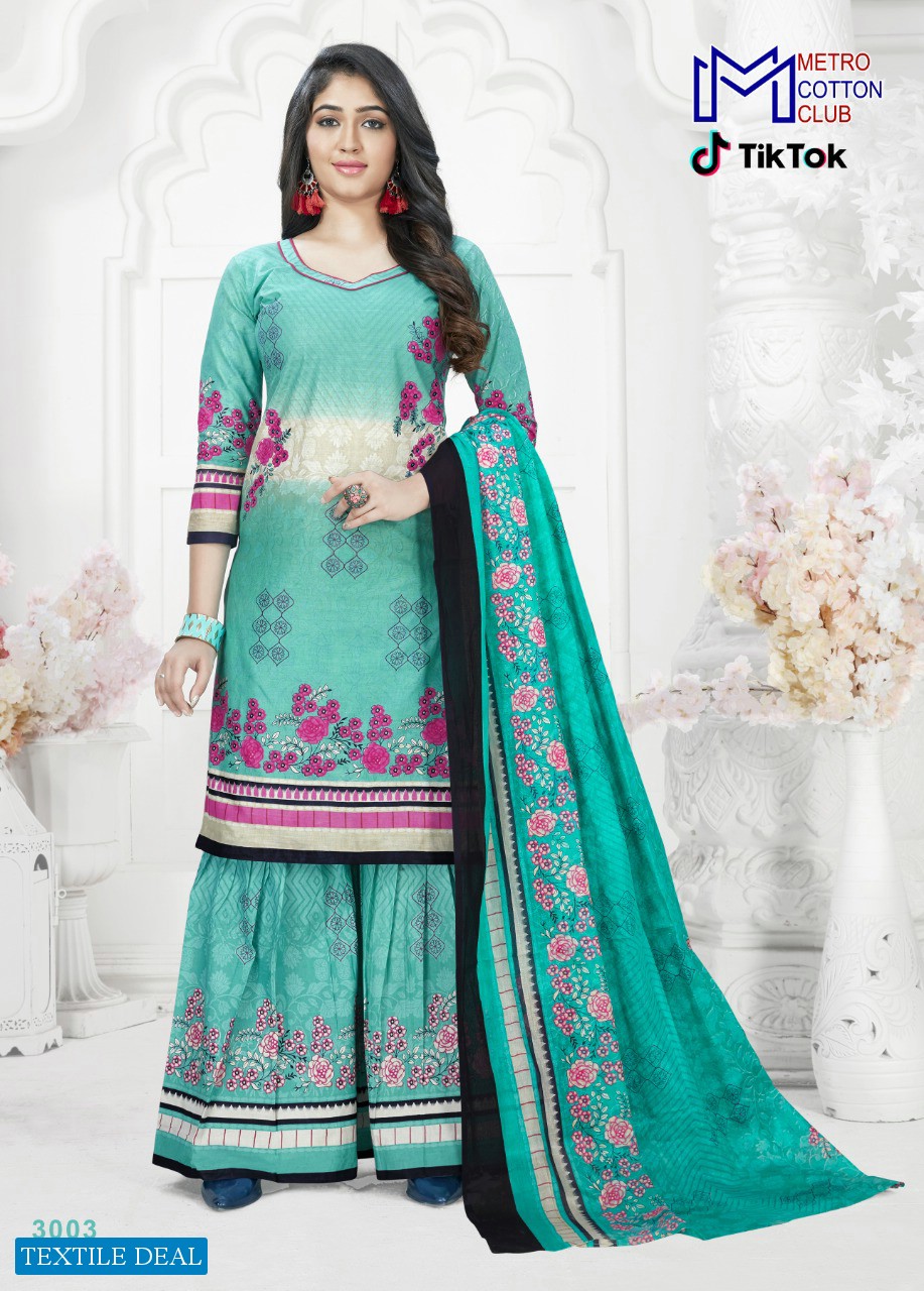 Metro Cotton Club Tik Tok Vol-3 Wholesale Dress Material