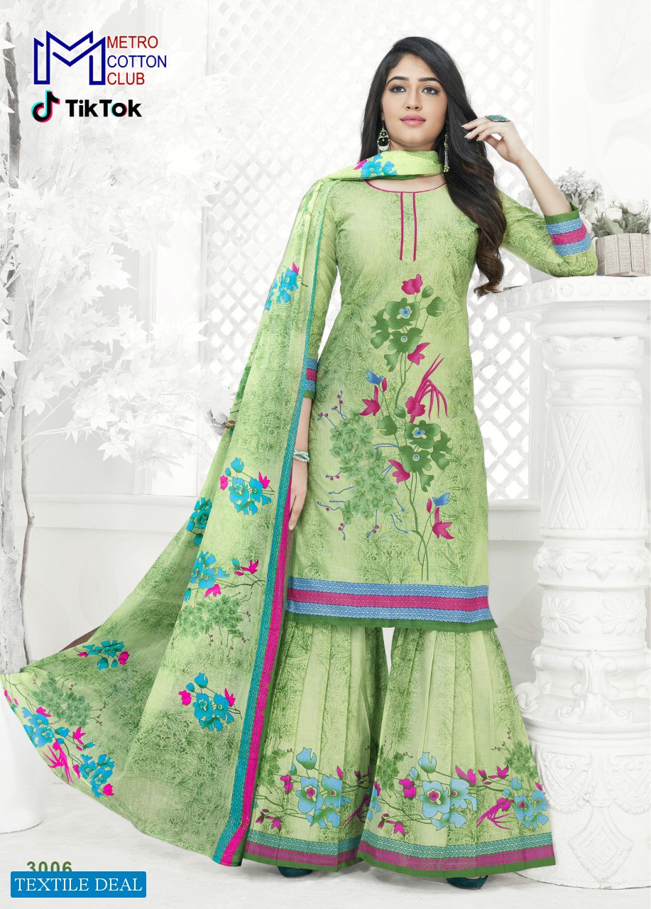 Metro Cotton Club Tik Tok Vol-3 Wholesale Dress Material