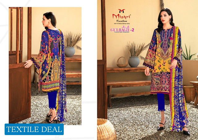 Mishri Gulbagh Vol-2 Luxury Lawn Printed Dress Material