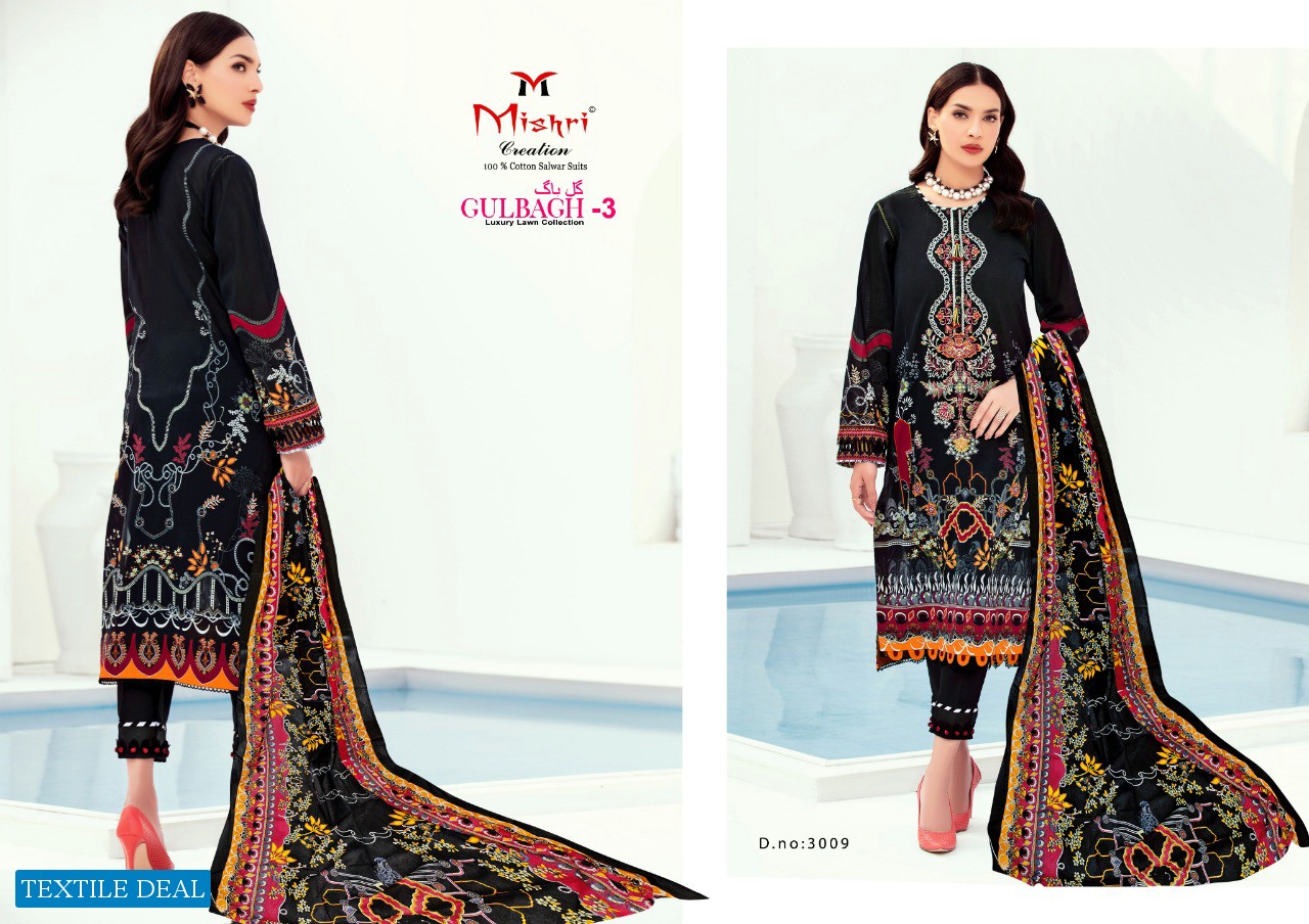 Mishri Gulbagh Vol-3 Luxury Lawn Printed Dress Material