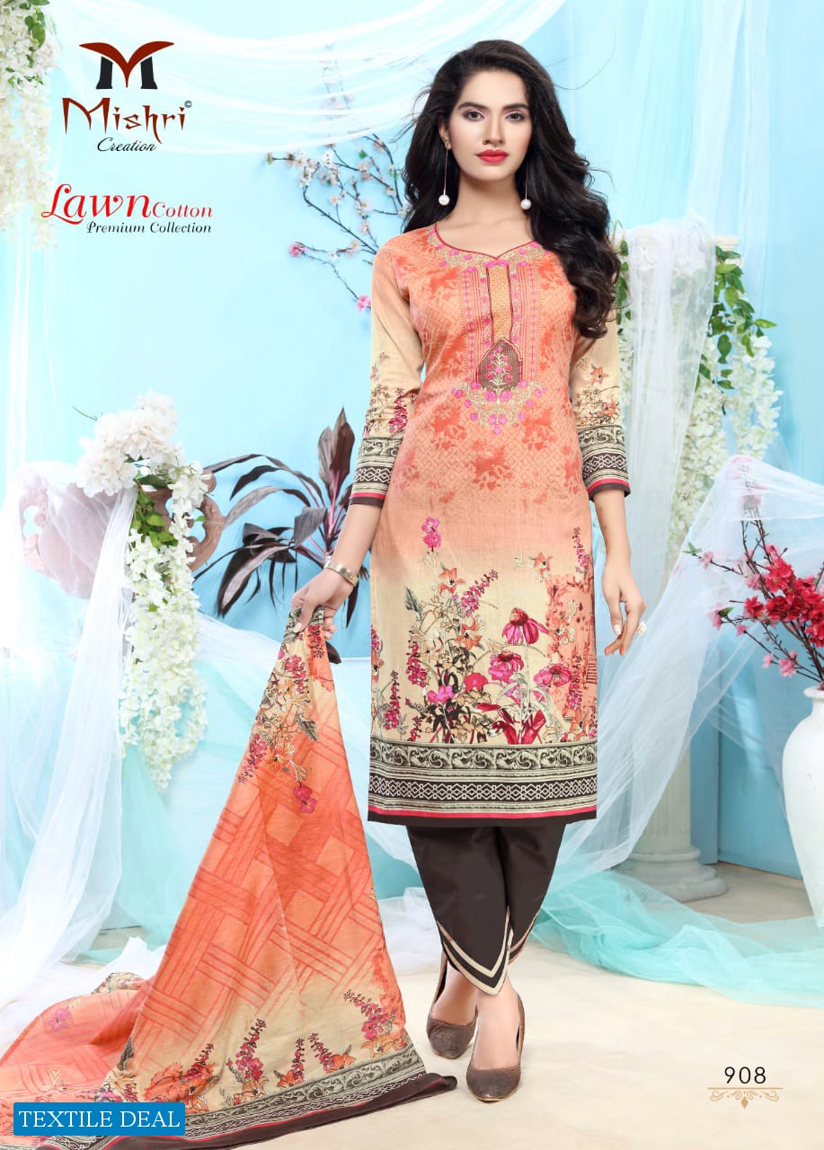 Mishri Lawn Cotton Karachi Printed Dress Material